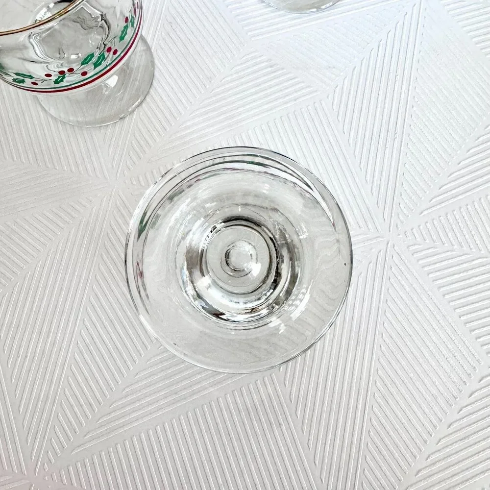 Set Of 4 Vintage Arby’s Libbey Holly Berry Sherbet Dessert Dishes Glasses 4
